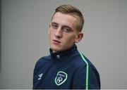 22 March 2017; Ronan Curtis of the Republic of Ireland during the Republic of Ireland Under 21's Press Event at the CityWest Hotel in Saggart, Co Dublin. Photo by David Fitzgerald/Sportsfile