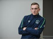 22 March 2017; Ronan Curtis of the Republic of Ireland during the Republic of Ireland Under 21's Press Event at the CityWest Hotel in Saggart, Co Dublin. Photo by David Fitzgerald/Sportsfile
