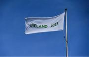 21 March 2017; An Ireland 2023 flag flies at Croke Park ahead of the World Rugby Technical Review Group visit as part of Ireland's bid to host the 2023 Rugby World Cup. Photo by Brendan Moran/Sportsfile