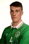 22 March 2017; Ryan Delaney of the Republic of Ireland Under 21's poses for a portrait during a portrait session at the CityWest Hotel in Saggart, Co Dublin. Photo by Stephen McCarthy/Sportsfile