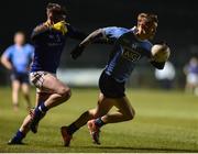 22 March 2017; Con O'Callaghan of Dublin in action against Conor Farrell of Longford during the EirGrid Leinster GAA Football U21 Championship Semi-Final match between Longford and Dublin at Lakepoint Park in Mullingar, Co Westmeath. Photo by David Maher/Sportsfile