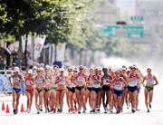 31 August 2011; Olive Loughnane, Ireland, third from left, in action during the Women's 20km Race Walk event where she finished in 16th position, in a time of 1:34:02. IAAF World Championships - Day 5, Daegu, Korea. Picture credit: Stephen McCarthy / SPORTSFILE