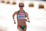 31 August 2011; Olive Loughnane, Ireland, in action during the Women's 20km Race Walk event where she finished in 16th position, in a time of 1:34:02. IAAF World Championships - Day 5, Daegu, Korea. Picture credit: Stephen McCarthy / SPORTSFILE