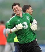 31 August 2011; Republic of Ireland's Keiren Westwood during squad training ahead of their EURO 2012 Championship Qualifier against Slovakia on Friday. Republic of Ireland Squad Training, Gannon Park, Malahide. Picture credit: David Maher / SPORTSFILE