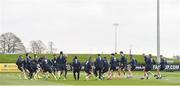23 March 2017; Republic of Ireland players warm up during squad training at the FAI National Training Centre in Abbotstown, Co Dublin. Photo by Matt Browne/Sportsfile
