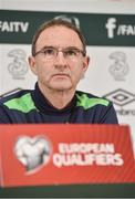 23 March 2017; Republic of Ireland manager Martin O'Neill during a press conference at the FAI National Training Centre in Abbotstown, Co Dublin. Photo by Matt Browne/Sportsfile