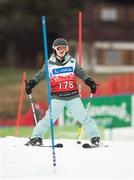 23 March 2017; Team Ireland's Laoise Kenny, a member of Kilternan Karvers Special Olympics Club, from Monkstown, Co. Dublin, competing in an Alpine Slalom Final at the 2017 Special Olympics World Winter Games at Schladming-Rohrmoos, Stadthalle Graz, in Graz, Austria. Photo by Ray McManus/Sportsfile