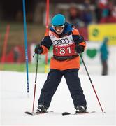 23 March 2017; Team Ireland's Cyril Walker, a member of Skiability Special Olympics Club, from Markethill, Co. Armagh, competing in an Alpine Slalom Final at the 2017 Special Olympics World Winter Games at Schladming-Rohrmoos, Stadthalle Graz, in Graz, Austria. Photo by Ray McManus/Sportsfile