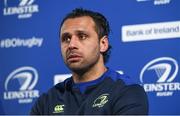 24 March 2017; Isa Nacewa of Leinster speaking during a press conference at the RDS Arena in Dublin. Photo by Seb Daly/Sportsfile