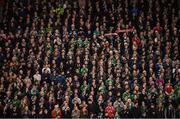 24 March 2017; Supporters applauding in the fifth minute in tribute of the late Ryan McBride of Derry during FIFA World Cup Qualifier Group D match between Republic of Ireland and Wales at the Aviva Stadium in Dublin. Photo by Stephen McCarthy/Sportsfile