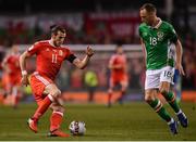 24 March 2017; Gareth Bale of Wales in action against David Meyler of Republic of Ireland during the FIFA World Cup Qualifier Group D match between Republic of Ireland and Wales at the Aviva Stadium in Dublin. Photo by Ramsey Cardy/Sportsfile