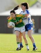 3 September 2011; Sarah Houlihan, Kerry, in action against Cora Courtney, Monaghan. TG4 All-Ireland Ladies Senior Football Championship Semi-Final, Kerry v Monaghan, St. Brendan's Park, Birr, Co. Offaly. Picture credit: Barry Cregg / SPORTSFILE