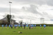 19 March 2017; Roscommon players warm-up on the back pitch before the Allianz Football League Division 1 Round 5 match between Monaghan and Roscommon at Páirc Grattan in Inniskeen, Co Monaghan. Photo by Piaras Ó Mídheach/Sportsfile