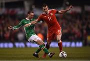 24 March 2017; Gareth Bale of Wales in action against Aiden McGeady of Republic of Ireland during the FIFA World Cup Qualifier Group D match between Republic of Ireland and Wales at the Aviva Stadium in Dublin. Photo by Seb Daly/Sportsfile