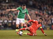 24 March 2017; Jon Walters of Republic of Ireland in action against Ashley Williams of Wales during the FIFA World Cup Qualifier Group D match between Republic of Ireland and Wales at the Aviva Stadium in Dublin. Photo by Seb Daly/Sportsfile