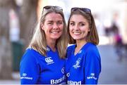 25 March 2017; Leinster supporters Susan Keogan, left, and Sarah Faherty-O'Donnell, from Howth, Dublin, ahead of the Guinness PRO12 Round 18 game between Leinster and Cardiff Blues at the RDS Arena in Ballsbridge, Dublin. Photo by Ramsey Cardy/Sportsfile