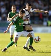 25 March 2017; Jimmy Keohane of Cork City in action against Michael Duffy of Dundalk during the SSE Airtricity League Premier Division game between Cork City and Dundalk at Turner's Cross in Cork. Photo by Diarmuid Greene/Sportsfile
