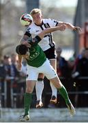 25 March 2017; John Mountney of Dundalk in action against Gearóid Morrissey of Cork City during the SSE Airtricity League Premier Division game between Cork City and Dundalk at Turner's Cross in Cork. Photo by Diarmuid Greene/Sportsfile