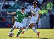 25 March 2017; Connor Dimaio of Republic of Ireland in action against Ron Broja of Kosovo during the UEFA U21 Championships Qualifying Round Group 5 game between Republic of Ireland and Kosovo at Tallaght Stadium in Tallaght, Dublin. Photo by Matt Browne/Sportsfile