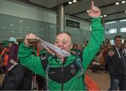 25 March 2017; Team Ireland's Cyril Walker, a member of Skiability Special Olympics Club, from Markethill, Co. Armagh, as the Team Ireland athletes and supporters returned from the 2017 Special Olympics World Winter Games in Graz, Austria, at Dublin Airport in Dublin. Photo by Ray McManus/Sportsfile