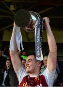 25 March 2017; Our Lady's Secondary School Templemore captain Paddy Cadell lifts the cup after the Masita GAA All Ireland Post Primary Schools Croke Cup Final game between St. Kieran's College and Our Ladys Secondary School Templemore at Semple Stadium in Thurles, Co. Tipperary. Photo by Piaras Ó Mídheach/Sportsfile