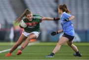 25 March 2017; Sarah Rowe of Mayo in action against Sinead O'Mahony of Dublin during the Lidl Ladies Football National League Round 6 match between Dublin and Mayo at Croke Park, in Dublin. Photo by Brendan Moran/Sportsfile