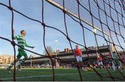 25 March 2017; Graham Burke of Shamrock Rovers, left, after teammate Gary Shaw, right, score their side's first goal during the SSE Airtricity League Premier Division game between St Patrick's Athletic and Shamrock Rovers at Richmond Park in Dublin. Photo by Seb Daly/Sportsfile