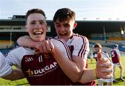25 March 2017; Brian McGrath, left, and Jack Ryan of Our Lady's Secondary School Templemore celebrate after the Masita GAA All Ireland Post Primary Schools Croke Cup Final game between St. Kieran's College and Our Ladys Secondary School Templemore at Semple Stadium in Thurles, Co. Tipperary. Photo by Piaras Ó Mídheach/Sportsfile