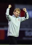 25 March 2017; St Patrick's Athletic manager Liam Buckley celebrates following his side's victory during the SSE Airtricity League Premier Division game between St Patrick's Athletic and Shamrock Rovers at Richmond Park in Dublin. Photo by Seb Daly/Sportsfile