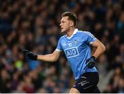 25 March 2017; Paul Flynn of Dublin celebrates after scoring his side's first goal during the Allianz Football League Division 1 Round 6 game between Dublin and Roscommon at Croke Park in Dublin. Photo by Daire Brennan/Sportsfile