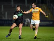 25 March 2017; Stefan Campbell of Armagh  in action against Patrick Gallagher of Antrim during the Allianz Football League Division 3 Round 6 game between Armagh and Antrim at Athletic Grounds in Armagh. Photo by Oliver McVeigh/Sportsfile