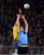 25 March 2017; Brian Fenton of Dublin in action against Tadhg O'Rourke of Roscommon during the Allianz Football League Division 1 Round 6 game between Dublin and Roscommon at Croke Park in Dublin. Photo by Daire Brennan/Sportsfile