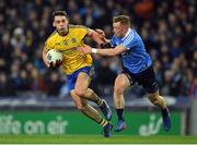 25 March 2017; John McManus of Roscommon in action against Ciaran Reddin of Dublin during the Allianz Football League Division 1 Round 6 game between Dublin and Roscommon at Croke Park in Dublin. Photo by Brendan Moran/Sportsfile