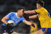 25 March 2017; Paddy Andrews of Dublin in action against John McManus of Roscommon during the Allianz Football League Division 1 Round 6 game between Dublin and Roscommon at Croke Park in Dublin. Photo by Brendan Moran/Sportsfile