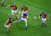 4 September 2011; Pádraic Maher, Tipperary, is surrounded by Kilkenny players, left to right, Jackie Tyrrell, Brian Hogan, Noel Hickey, and Paul Murphy. GAA Hurling All-Ireland Senior Championship Final, Kilkenny v Tipperary, Croke Park, Dublin. Picture credit: Dáire Brennan / SPORTSFILE