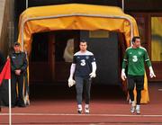 5 September 2011; Republic of Ireland goalkeepers, Shay Given, left, and David Forde make their way onto the pitch for squad training ahead of their EURO 2012 Championship Qualifier against Russia on Tuesday. Republic of Ireland Squad Training, Luzhniki Stadium, Moscow, Russia. Picture credit: David Maher / SPORTSFILE