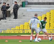 5 September 2011; A general view of members of the Russian police force during Republic of Ireland squad training ahead of their EURO 2012 Championship Qualifier against Russia on Tuesday. Republic of Ireland Squad Training, Luzhniki Stadium, Moscow, Russia. Picture credit: David Maher / SPORTSFILE