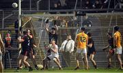 25 March 2017; The Armagh defence defend their goal in the dying minutes during the Allianz Football League Division 3 Round 6 game between Armagh and Antrim at Athletic Grounds in Armagh. Photo by Oliver McVeigh/Sportsfile