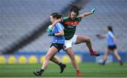 25 March 2017; Kate Fitzgibbon of Dublin in action against Orla Conlan of Mayo during the Lidl Ladies Football National League Round 6 match between Dublin and Mayo at Croke Park, in Dublin. Photo by Brendan Moran/Sportsfile