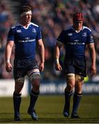25 March 2017; Dan Leavy, left, and Josh van der Flier of Leinster during the Guinness PRO12 Round 18 game between Leinster and Cardiff Blues at RDS Arena in Ballsbridge, Dublin. Photo by Stephen McCarthy/Sportsfile