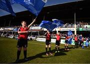 25 March 2017; The St Brigid's RFC team ahead of their Bank of Ireland Minis game at half-time during the Guinness PRO12 Round 18 game between Leinster and Cardiff Blues at RDS Arena in Ballsbridge, Dublin. Photo by Stephen McCarthy/Sportsfile
