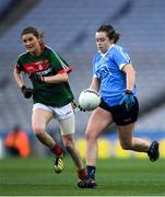 25 March 2017; Kate Fitzgibbon of Dublin in action against Grace Kelly of Mayo during the Lidl Ladies Football National League Round 6 match between Dublin and Mayo at Croke Park, in Dublin. Photo by Brendan Moran/Sportsfile