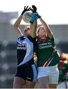 26 March 2017; Aoife Moran of St. Josephs, Rochortbridge in action against Kirsty Crotty Ryan of Loreto, Clonmel during the Lidl All Ireland PPS Senior B Championship Final match between Loreto Clonmel and St. Josephs Secondary School Rochortbridge at O'Moore Park in Portlaoise. Photo by Seb Daly/Sportsfile