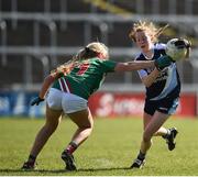 26 March 2017; Ava Balfe of St. Josephs, Rochortbridge in action against Anna Carey of Loreto, Clonmel during the Lidl All Ireland PPS Senior B Championship Final match between Loreto Clonmel and St. Josephs Secondary School Rochortbridge at O'Moore Park in Portlaoise. Photo by Seb Daly/Sportsfile