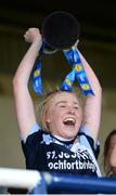 26 March 2017; Captain Ruth O’Connor of St. Josephs, Rochortbridge lifts the trophy following her side's victory during the Lidl All Ireland PPS Senior B Championship Final match between Loreto Clonmel and St. Josephs Secondary School Rochortbridge at O'Moore Park in Portlaoise. Photo by Seb Daly/Sportsfile