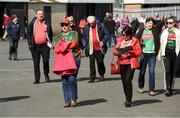 26 March 2017; Mayo supporters arrive for the Allianz Football league Division 1 Round 6 match between Tyrone and Mayo at Healy Park in Omagh. Photo by Oliver McVeigh/Sportsfile