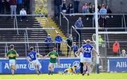 26 March 2017; Dara McVeety, 11, of Cavan shoots to score his side's first goal during the Allianz Football League Division 1 Round 6 match between Cavan and Kerry at Kingspan Breffni Park in Cavan. Photo by Stephen McCarthy/Sportsfile