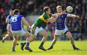 26 March 2017; Stephen O’Brien of Kerry in action against Tomas Corr, left, and Rory Dunne of Cavan during the Allianz Football League Division 1 Round 6 match between Cavan and Kerry at Kingspan Breffni Park in Cavan. Photo by Stephen McCarthy/Sportsfile
