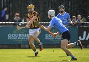 26 March 2017; Colin Fennelly of Kilkenny in action against Cian MacGabhann of Dublin during the Allianz Hurling League Division 1A Round 5 match between Dublin and Kilkenny at Parnell Park in Dublin. Photo by Brendan Moran/Sportsfile