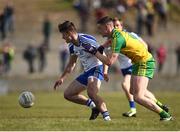 26 March 2017; Dessie Ward of Monaghan in action against Ciaran Thompson of Donegal during the Allianz Football League Division 1 Round 6 match between Donegal and Monaghan at Fr. Tierney Park in Ballyshannon, Co. Donegal. Photo by Philip Fitzpatrick/Sportsfile